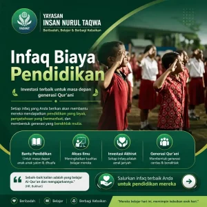 Program Infaq Biaya Pendidikan: Investasi Terbaik untuk Masa Depan Generasi Qur'ani